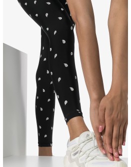 paisley print performance leggings