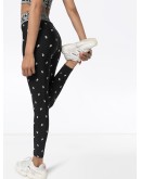 paisley print performance leggings