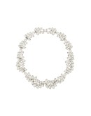 crystal-embellished leaf necklace