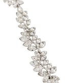 crystal-embellished leaf necklace