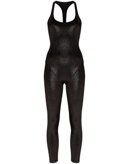 cut-out racerback jumpsuit