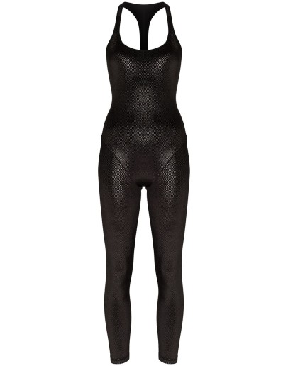cut-out racerback jumpsuit