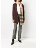 cashmere Check rectangular scarf