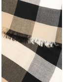 cashmere Check rectangular scarf
