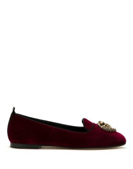 Devotion velvet ballerina shoes