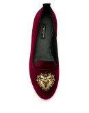 Devotion velvet ballerina shoes