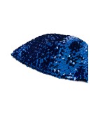 sequin-embellished hat