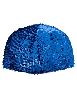 sequin-embellished hat