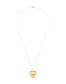 14kt gold-plated Anouk heart locket necklace