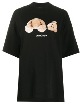 Bear print oversized T-shirt