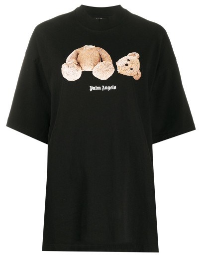 Bear print oversized T-shirt