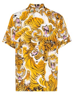 tiger-print shirt