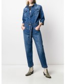 stonewashed denim jumpsuit