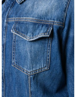 stonewashed denim jumpsuit