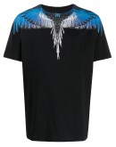 feather-print boxy T-shirt