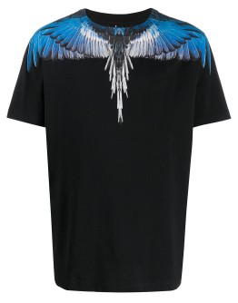 feather-print boxy T-shirt