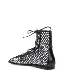 perforated lace-up sandals