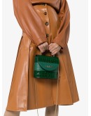 Aby Lock crocodile-effect tote