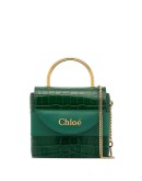 Aby Lock crocodile-effect tote