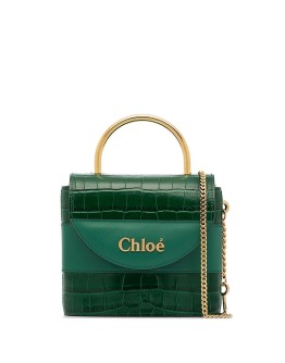 Aby Lock crocodile-effect tote