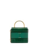 Aby Lock crocodile-effect tote