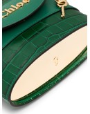 Aby Lock crocodile-effect tote