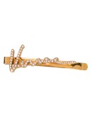 crystal logo hair pin