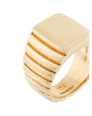 Signore rectangular signet ring