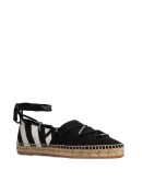 diagonal stripe tie espadrilles
