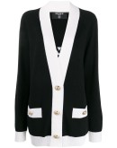 logo-back cardi coat 