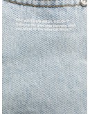 bleached-effect denim shorts