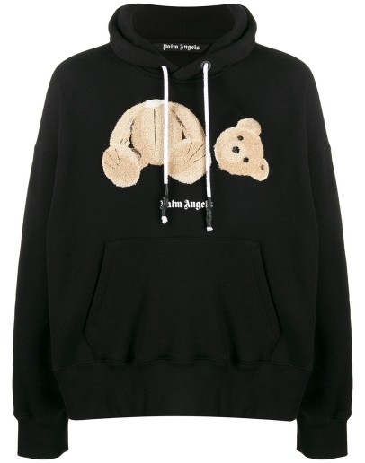 teddy bear patch hoodie