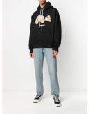 teddy bear patch hoodie