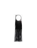 fringed leather bracelet bag