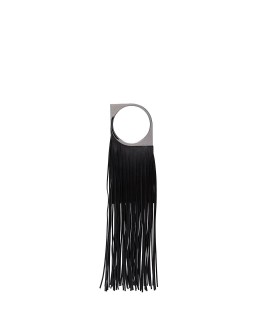 fringed leather bracelet bag