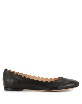 Lauren scalloped ballerina shoes