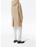 logo patch parka coat