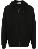 signature logo zip-up hoodie
