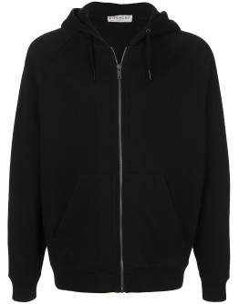 signature logo zip-up hoodie
