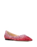 Love glitter ballerina shoes