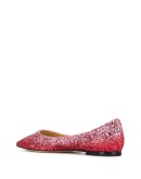 Love glitter ballerina shoes