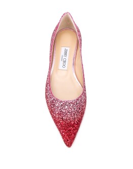 Love glitter ballerina shoes