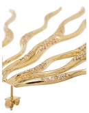 Waves pavé earrings