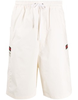 logo patch swim shorts