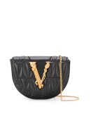 logo plaque quilted belt bag