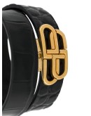 BB crocodile-effect double bracelet