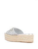 crystal-embellished platform espadrilles