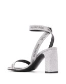 glitter logo 80mm sandals