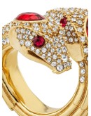 crystal embellished snake ring