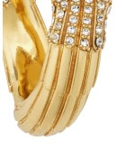crystal embellished snake ring